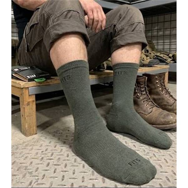 2 Pairs FITS Light Tactical Boot Socks L