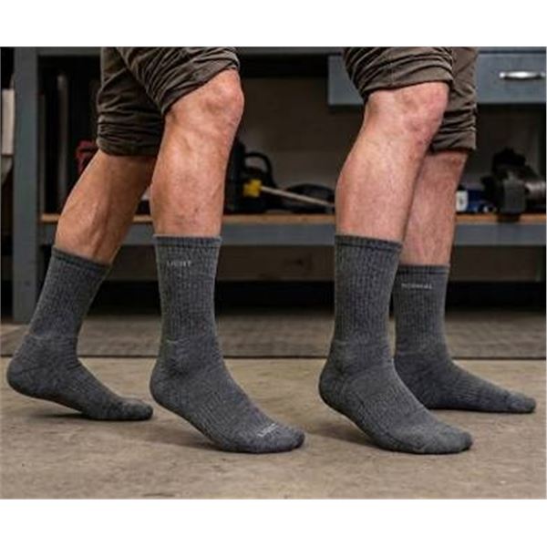 Two Pairs FITS Tactical Boot Socks, M