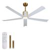 Image 1 : Ceiling Fan with Light, 60 Inch, Model FTL-CF