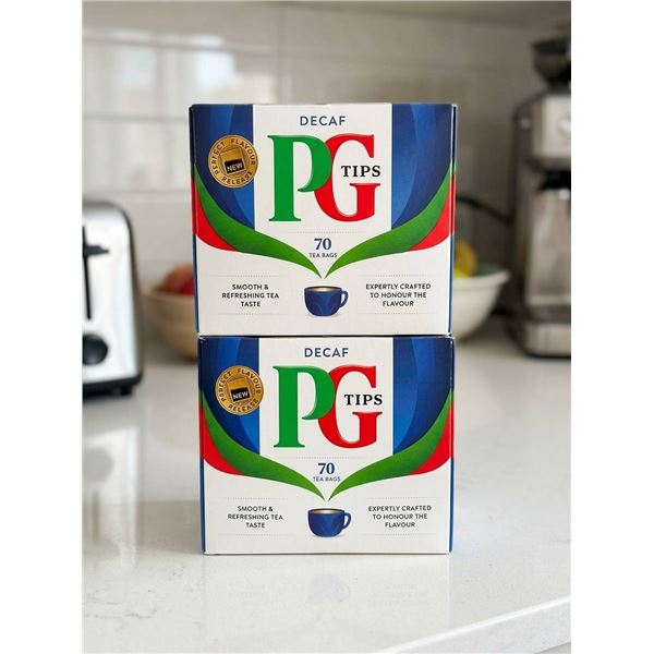 PG Tips Decaf 70 Tea Bags, 6 Boxes