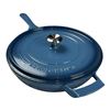 Image 1 : Tramontina Blue Cast Iron Skillet with Lid