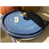 Image 3 : Tramontina Blue Cast Iron Skillet with Lid
