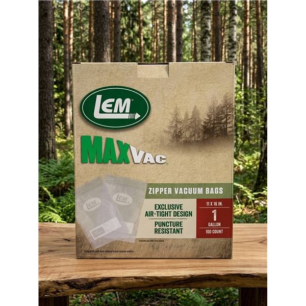 LEM MaxVac Zipper Vacuum Bags 100 Count
