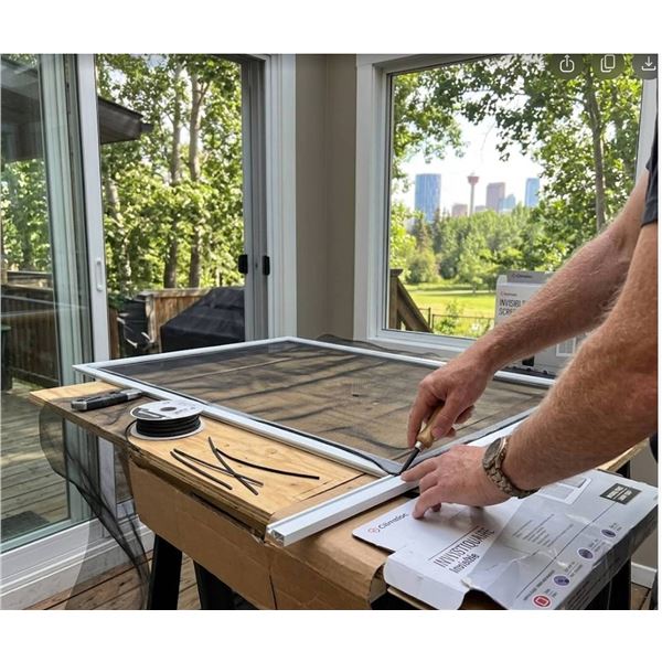 2 Climaloc Invisible Window Screens