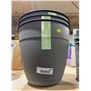 Image 3 : Lot of 3 Bloem Dayton Planter 12-in Plastic - Charcoal