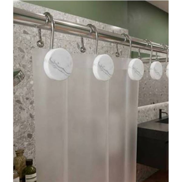 Lot of 2 -Moda Shower Curtain Hooks Resin 12 Pieces