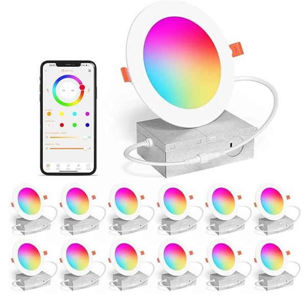 SikSog 12 Pack LED Recessed Lights Model TD4C
