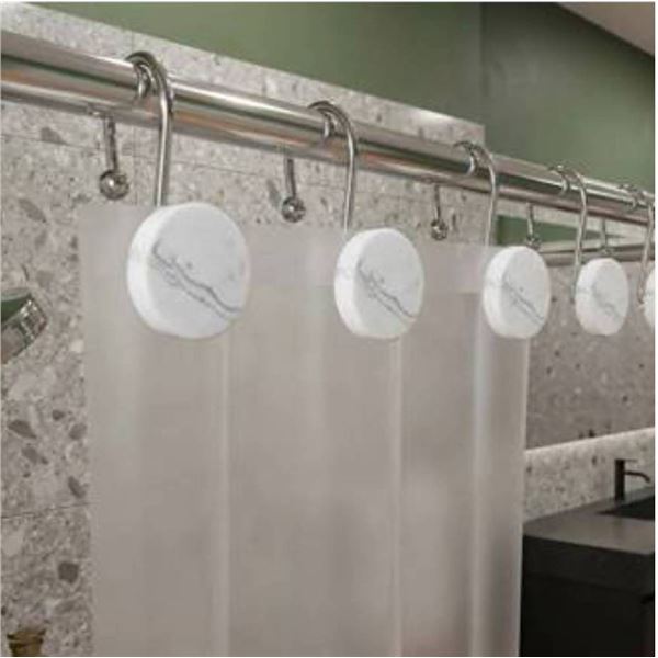 Lot of 2 -Moda Shower Curtain Hooks Resin 12 Pieces