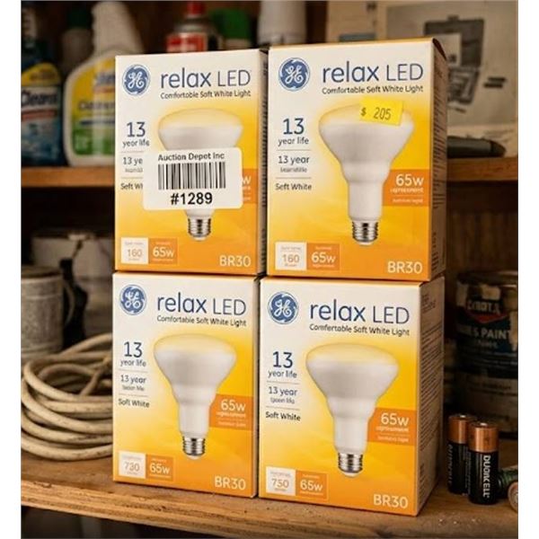 GE Relax LED Light Bulbs, 8 Bulbs Total