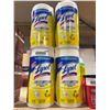 Image 2 : Lot o 4 Lysol Advanced Disinfecting Wipes