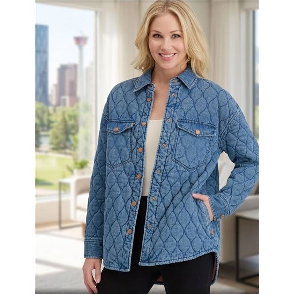 Pepe Jeans Quilted Denim Jacket Medium