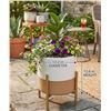 Image 1 : Rivet Mid-Century Ceramic Planter