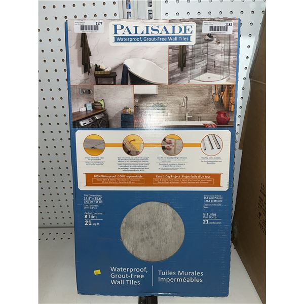 Palasade Waterproof Wall Tiles, 8 Pack