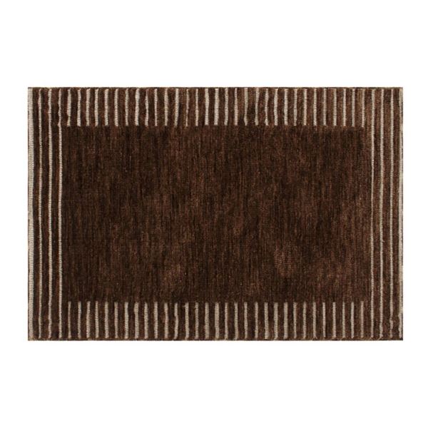 Eddie Bauer Brown Striped Bath Rug 30"x40"