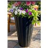 Image 1 : Tall Black Plastic Plant Pot Approx 26" x 15"