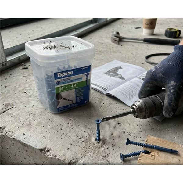 Tapcon 1/4" x 1-1/4" Concrete Screws (225)