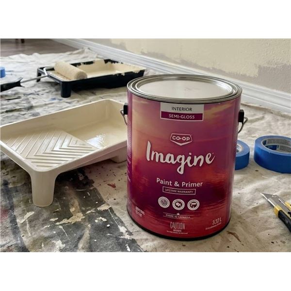 Lot of 2 - Co-op Imagine Interior Paint & Primer 3.37L