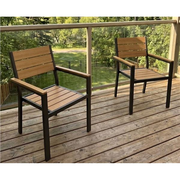 Lot of 2 Chairs, Approx. 10â€ x 34â€ x 21â€