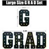 Image 1 : LANGXUN 40" Black Graduation Decor Set