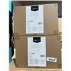 Image 2 : AmazonBasics Metallic Black Storage Bins, 2 - 2packs