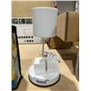 Image 3 : White Metal Table Lamp/Candle Warmer Geometric Base