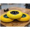 Image 1 : 3 Yellow Utility Cart Wheels