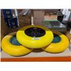 Image 2 : 3 Yellow Utility Cart Wheels