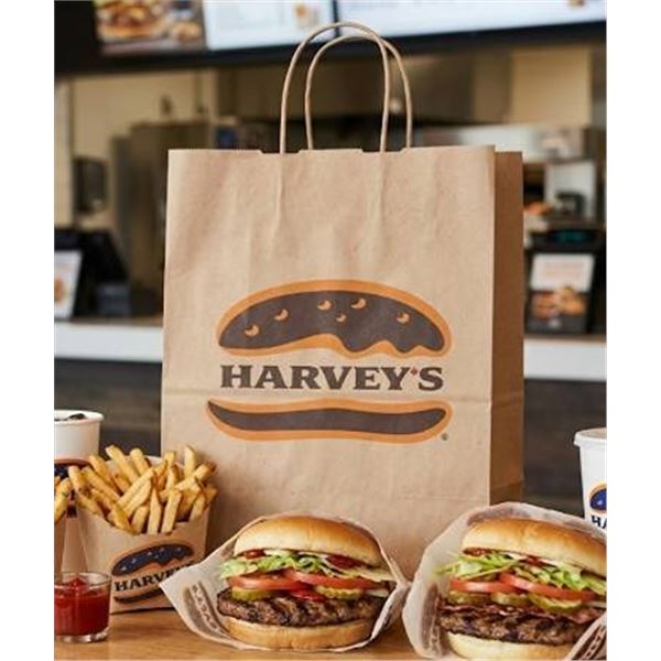 HARVEY'S Printed Kraft Paper Bags, 250pcs