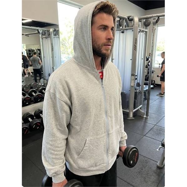 King Athletics Gray Zip Hoodie 2XL