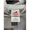Image 3 : King Athletics Gray Zip Hoodie 2XL
