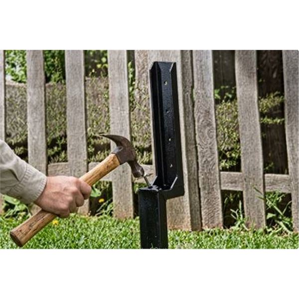 Metal Fence Post with Instruction Sheet