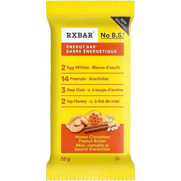 RXBAR Honey Cinnamon Peanut Butter Bars 12 x 55g