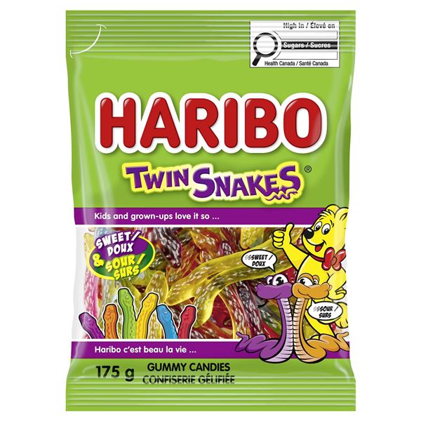 Haribo Twin Snakes Gummy Candies 12 x 175g