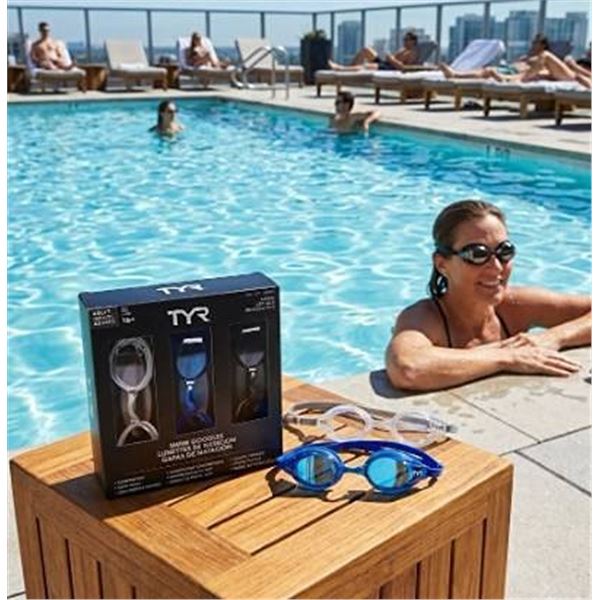 TYR Swim Goggles 3-Pack Adult 16+