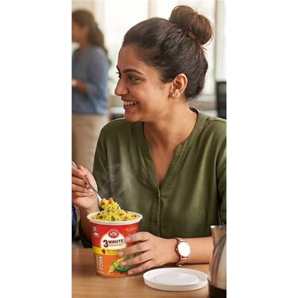MTR 3 Minute Breakfast Poha Cup, 6 x 80g