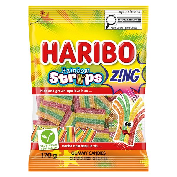 Haribo Rainbow Strips Z!NG 12 x 170g