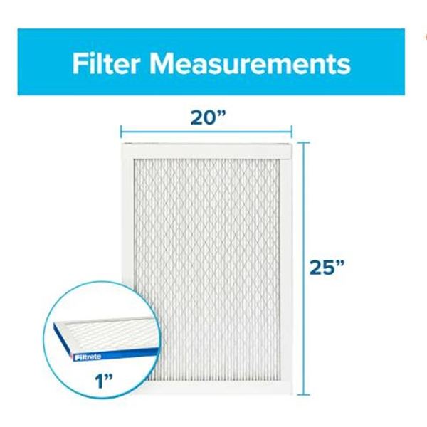 3M Filtrete 2200 Air Filters 20x25x1, 3 Pack