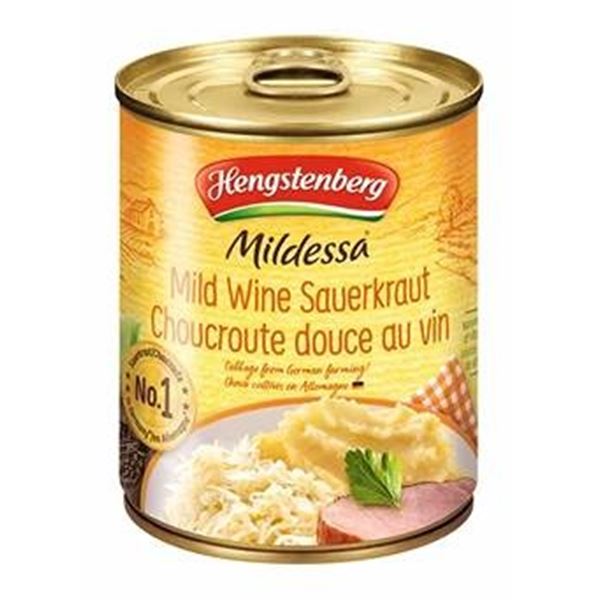 Hengstenberg Mildessa Mild Wine Sauerkraut 12 x 796ml