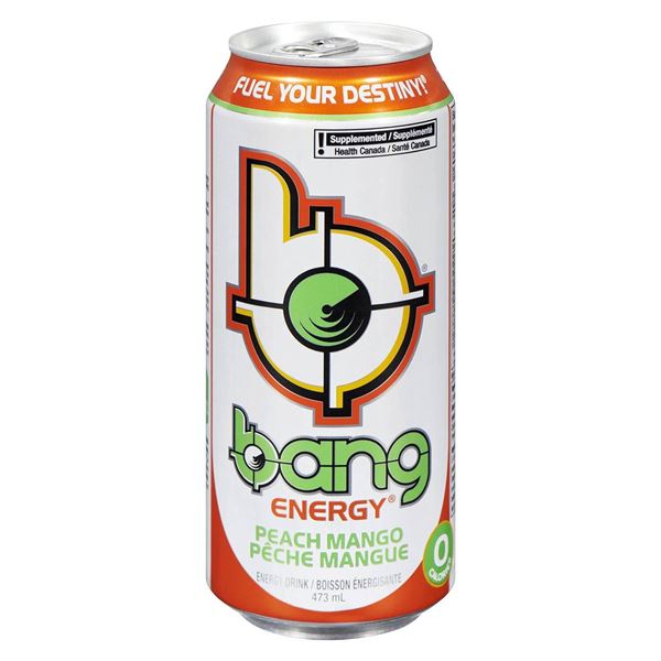 Bang Energy Peach Mango 12 x 473mL Can