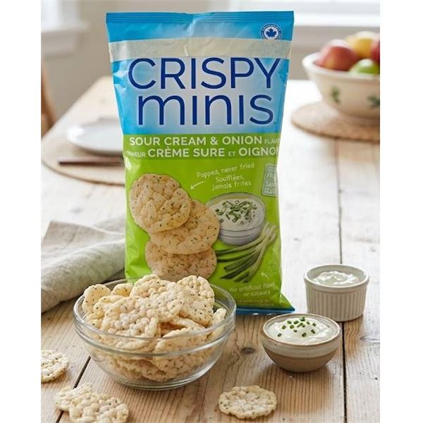 12 x 100g Crispy Minis Brown Rice Chips