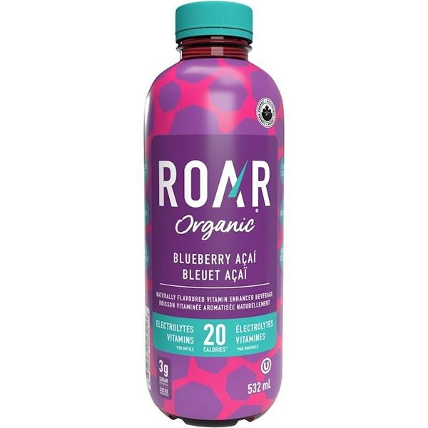 ROAR Organic Blueberry AÃ§ai 12 x 532ml