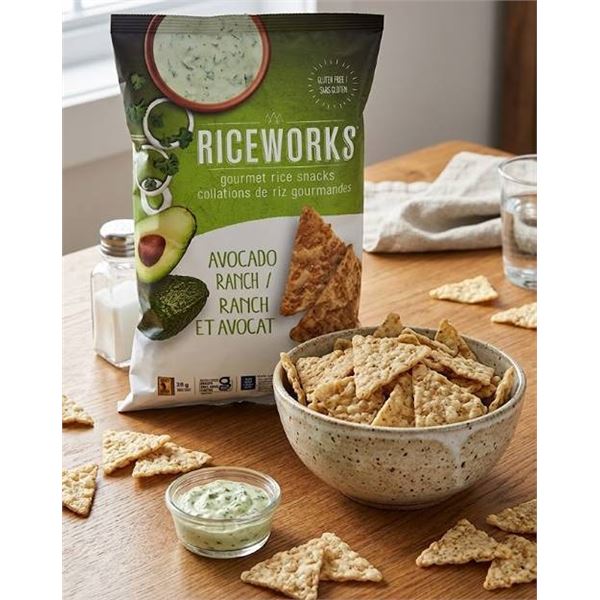 RiceWorks Avocado Ranch Snacks 9 x 155g
