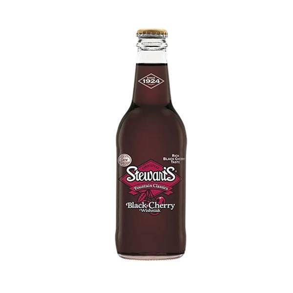 Stewart's Black Cherry Soda Bottle 24 x 355ml