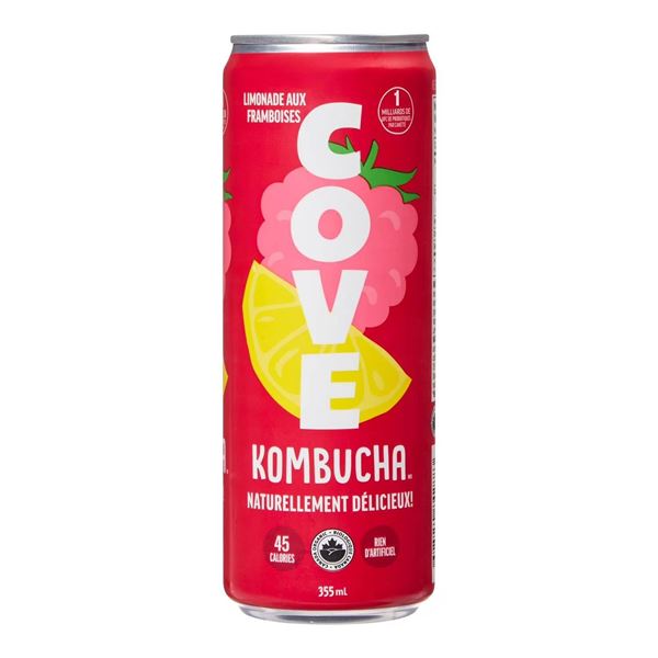 Cove Raspberry Lemonade Kombucha 12 x 355ml