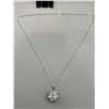 Image 4 : $7560 - 20CT Moissanite Pendant & Chain Set with appraisal