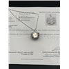 Image 7 : $7560 - 20CT Moissanite Pendant & Chain Set with appraisal