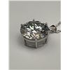 Image 8 : $7560 - 20CT Moissanite Pendant & Chain Set with appraisal