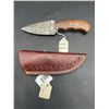 Image 3 : Custom Damascus Skinning Knife with Sheath