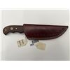 Image 4 : Custom Damascus Skinning Knife with Sheath