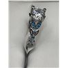 Image 5 : Jeulia Sterling Silver Blue CZ Ring 7.5